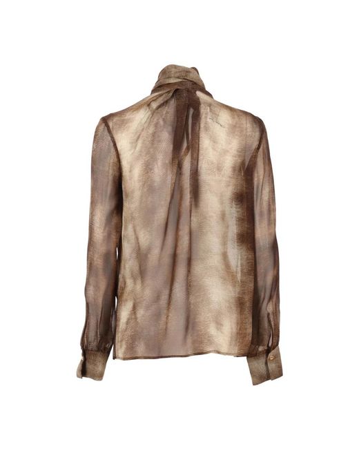 Elisabetta Franchi Brown Blouses