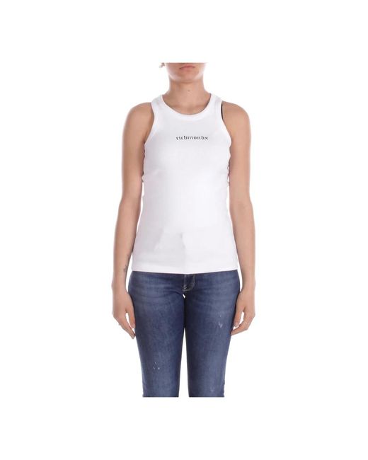 Sleeveless Tops John Richmond de color Blue