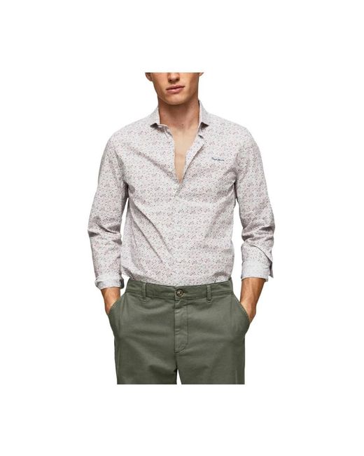 Pepe Jeans Gray Casual Shirts for men