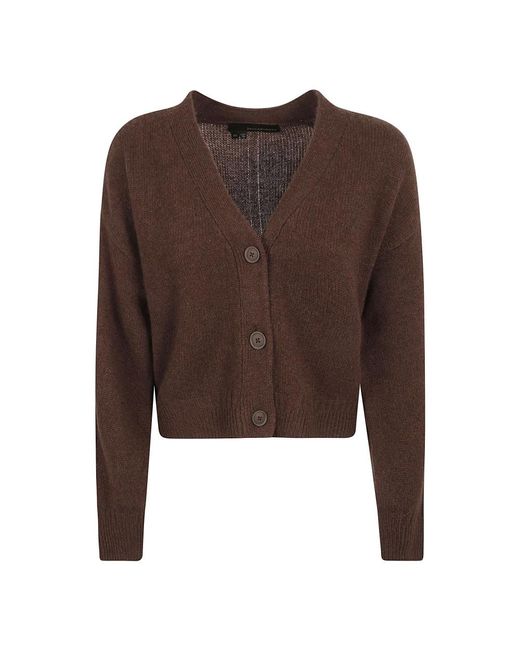 360cashmere Brown Kenzie boxy pullover