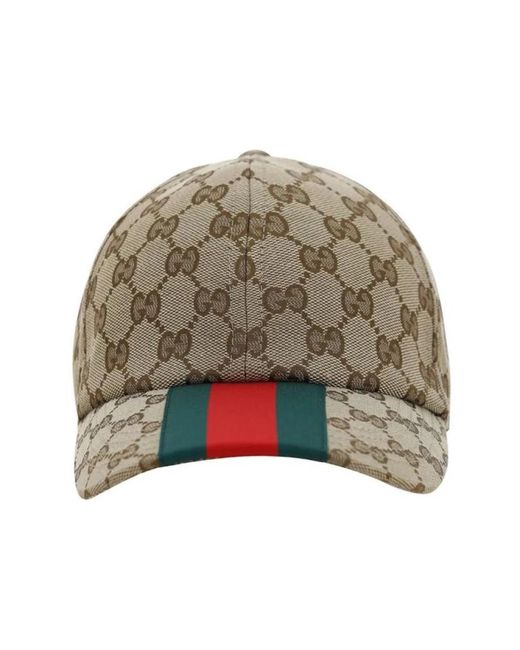 Gucci Ikone Gg-Muster Baseballkappe in Green für Herren