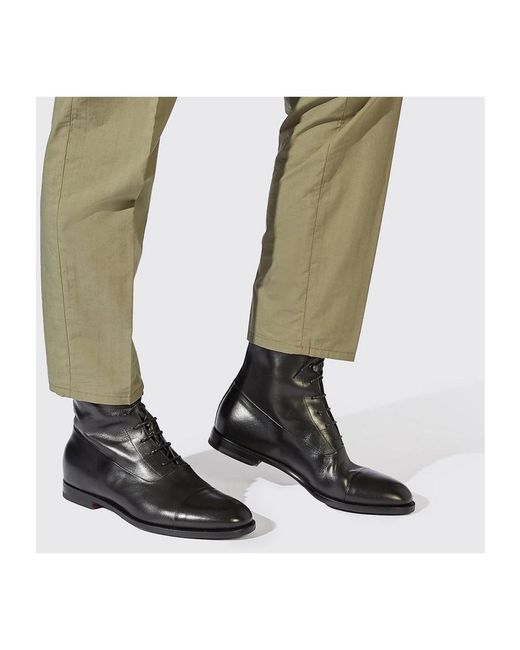 Scarosso Black Lace-Up Boots for men