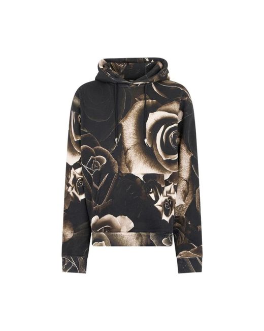 Roberto Cavalli Black Hoodies for men