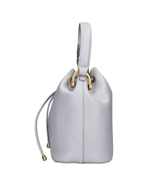 La Carrie Gray Bucket Bags