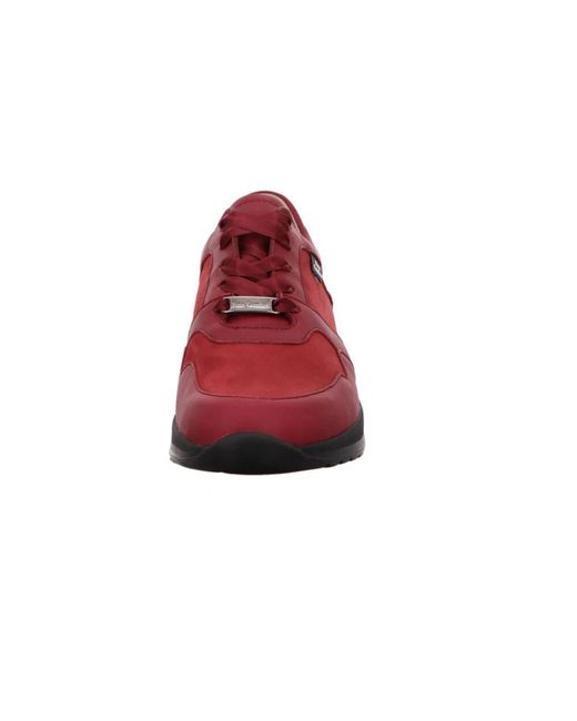 Finn Comfort Rote Schnürschuhe Drena in Red für Herren