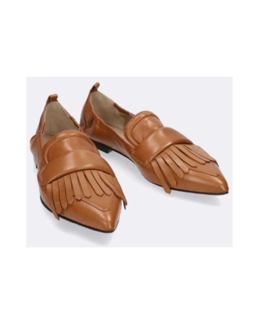 Pomme D'or Brown Ballerinas