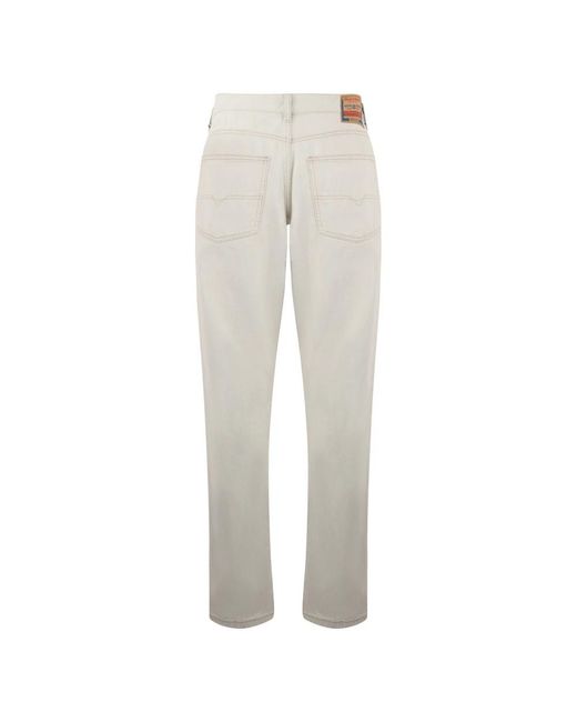 DIESEL Gray Straight Jeans for men