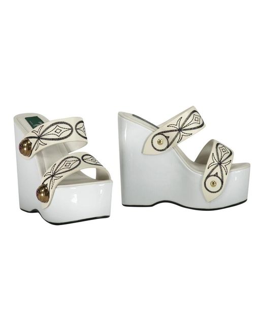 Wedges di Emilio Pucci in Metallic