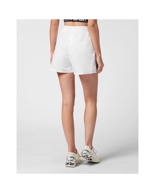 Philipp Plein White Jogging Shorts Basic