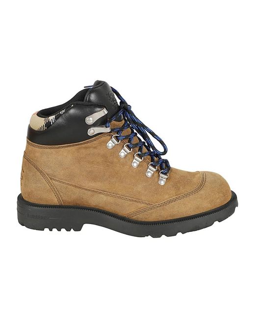 Burberry Brown Lace-Up Boots for men