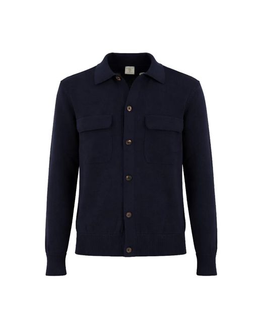 Cardigans Eleventy de hombre de color Blue