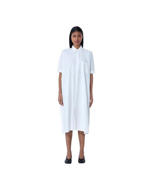 MM6 by Maison Margiela Blue Shirt Dresses