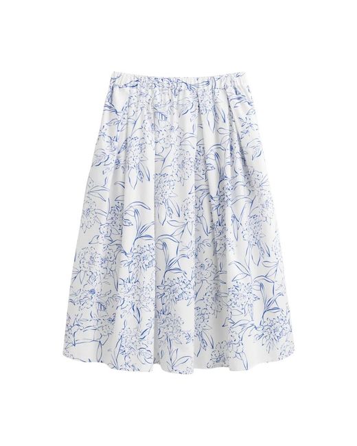 Midi Skirts Gant de color Blue