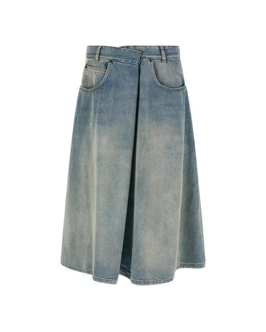 Maison Margiela Blue Denim Skirts
