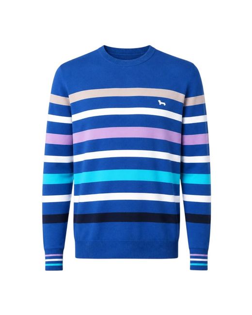 Harmont & Blaine Blue Round-Neck Knitwear for men