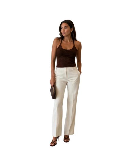 Stouls Brown Sleeveless Tops