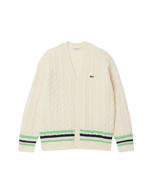 Lacoste Natural Cardigans for men