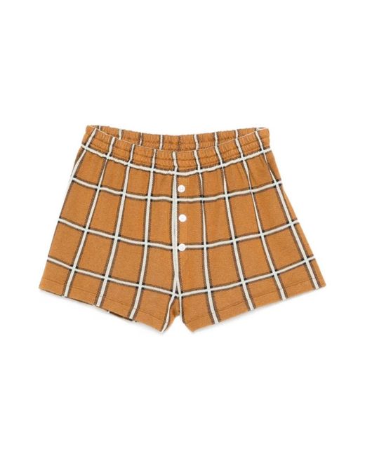 Guest In Residence Brown Short Shorts