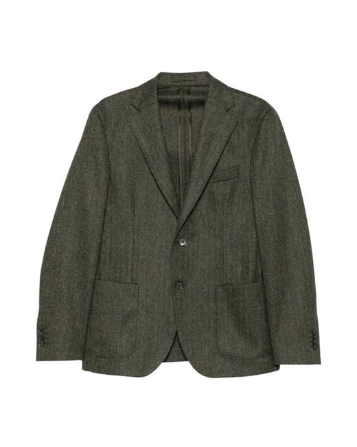 Luigi Bianchi Green Blazers for men