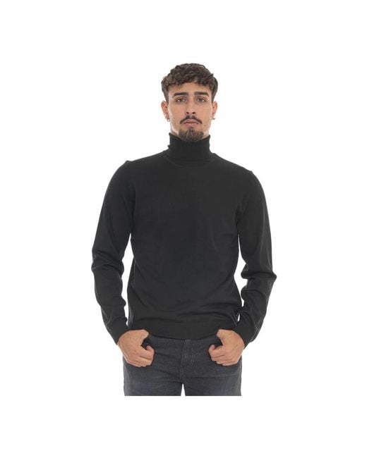 HUGO Black Turtlenecks for men