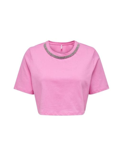 ONLY Pink T-Shirts