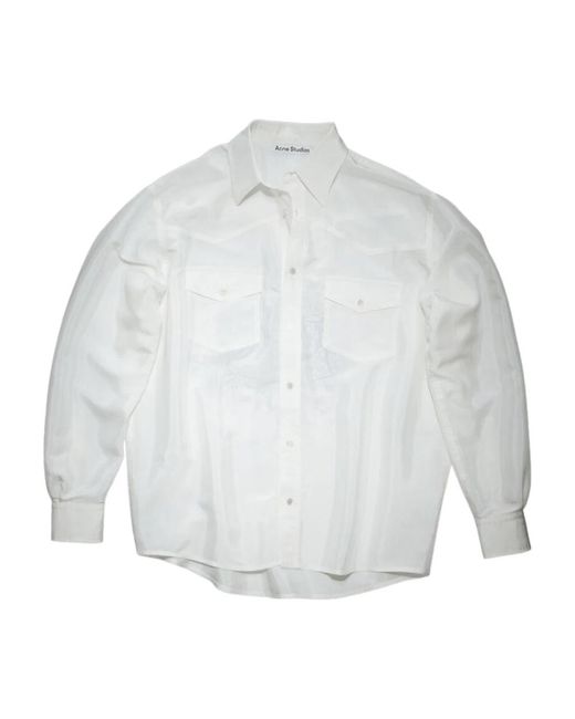 Acne White Formal Shirts for men