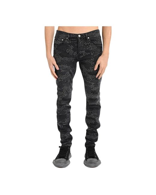 Purple Brand Black Skinny Jeans for men