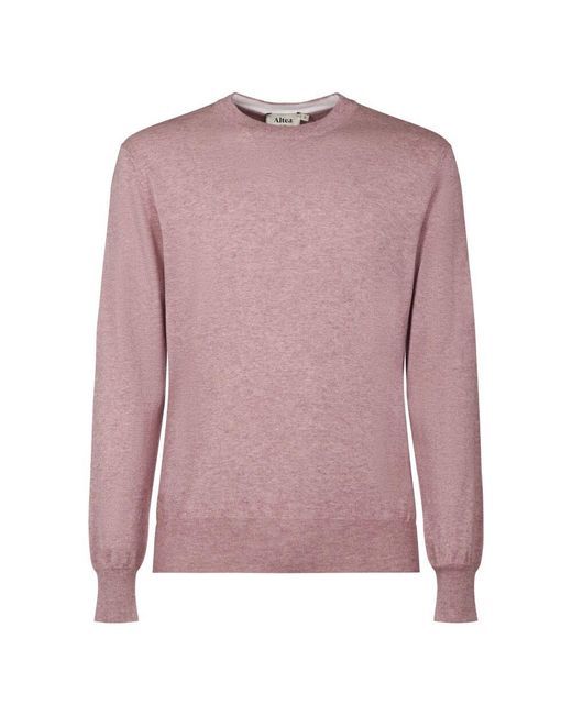 Altea Rundhals Pullover in Purple für Herren