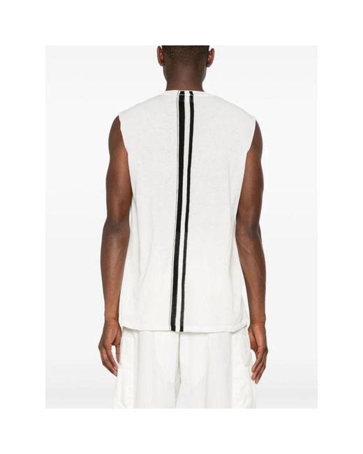 Mordecai White Sleeveless Tops for men