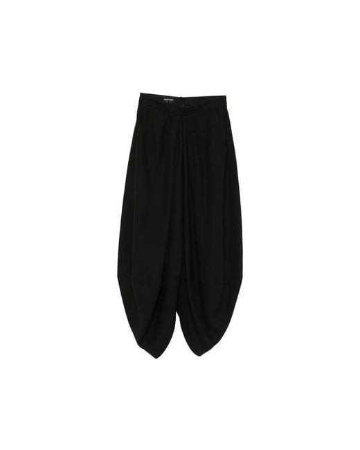 Giorgio Armani Black Wide Trousers