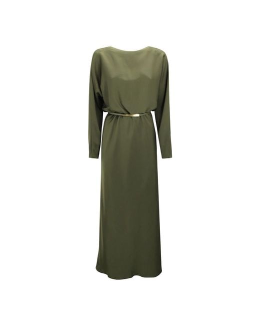 Max Mara Green Dresses Triacetato