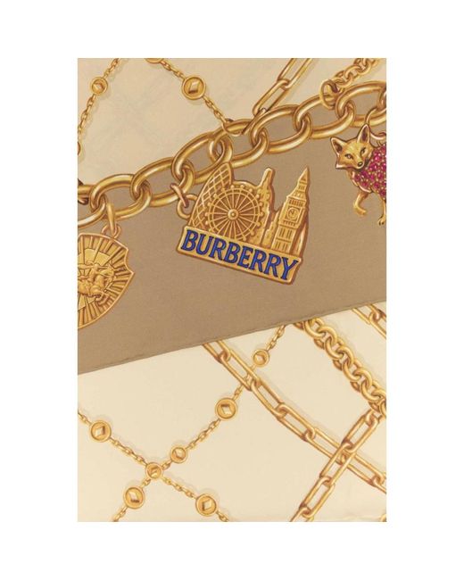 Burberry Metallic Silk Scarves