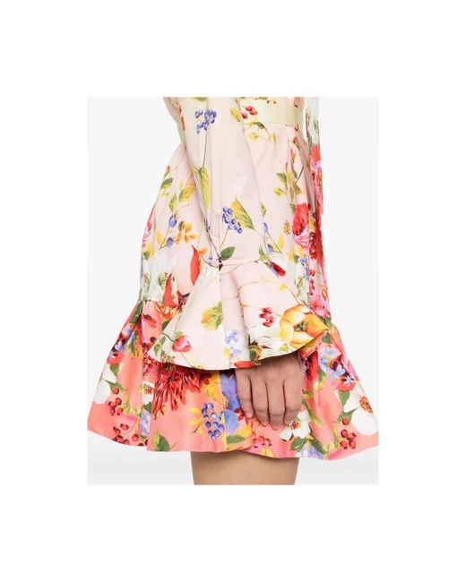 Roberto Cavalli White Short Dresses