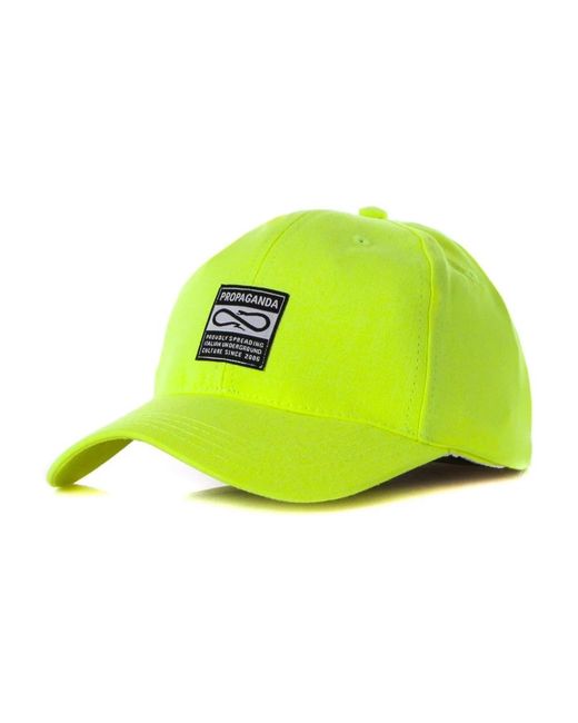 Propaganda Accessoires ,Groen ,Katoen Pet Met Gebogen Klep in het Green voor heren