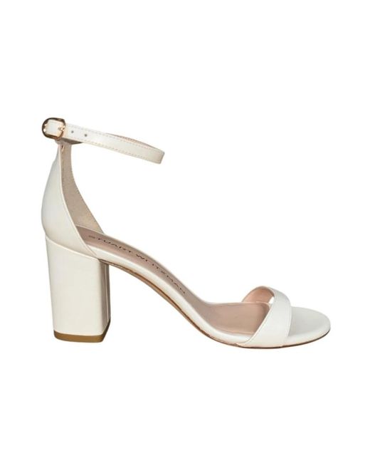 Stuart Weitzman White High Heel Sandals