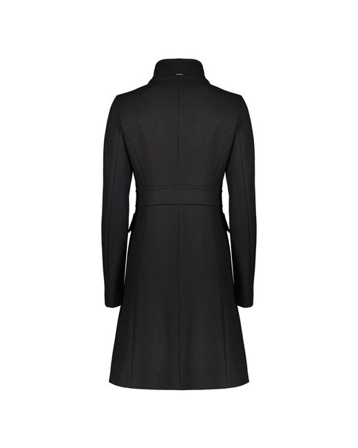 Herno Black Long Elegant Coat