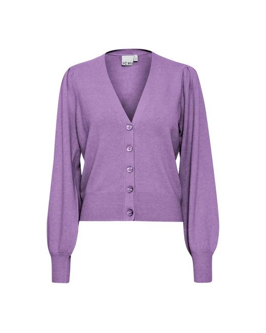 Ichi Truien & Vesten ,Paars ,Cardigans in het Purple
