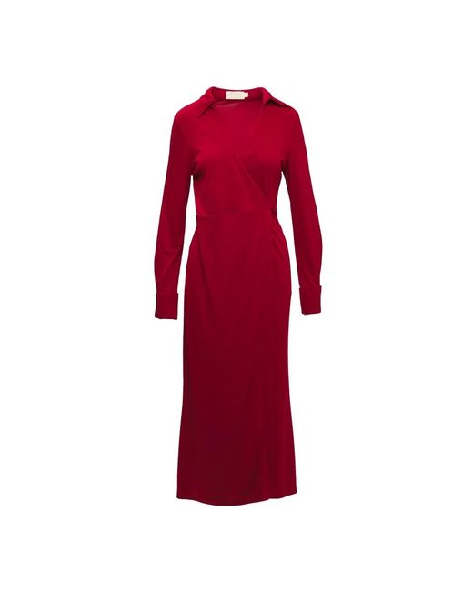 Wakakuu Icons Wrap Dresses in het Red