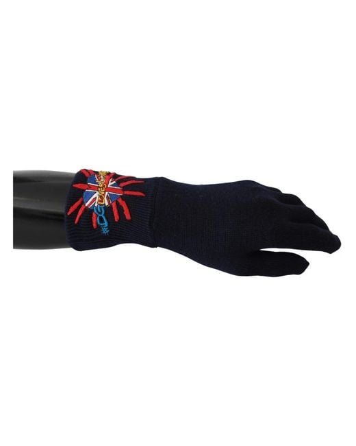 Dolce & Gabbana Blue Gloves