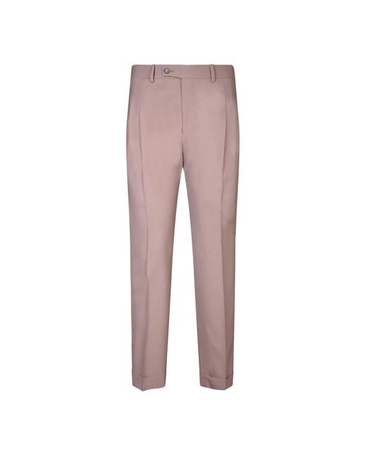 Pantaloni di Dell'Oglio in Pink da Uomo