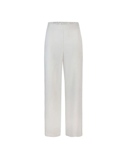 P.A.R.O.S.H. White Wide Trousers