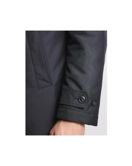 Fay Blue Single-Breasted Coats for men