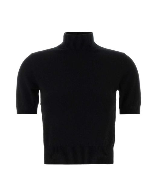 Dolce & Gabbana Black Cashmere Knitwear