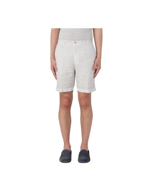 120% Lino Gray Casual Shorts for men