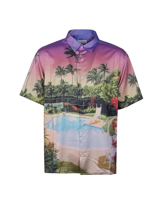 FAMILY FIRST Purple Short Sleeve Shirts for men
