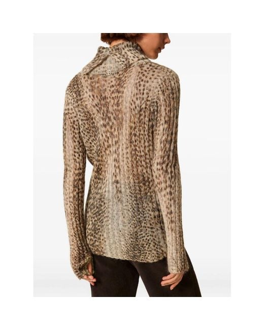 Turtlenecks Twinset de color Brown
