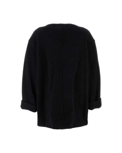 MM6 by Maison Margiela Black Round-Neck Knitwear