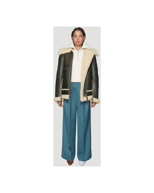 Acne Green Faux Fur & Shearling Jackets