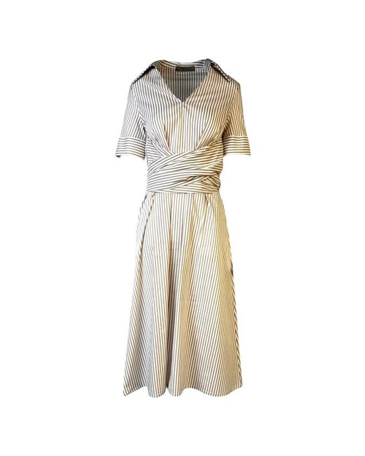 D.exterior Natural Midi Dresses
