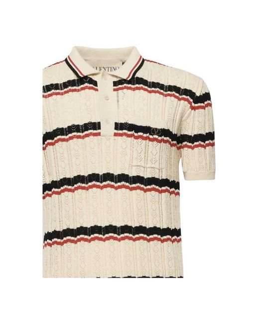 Valentino Garavani Natural Polo Shirts for men